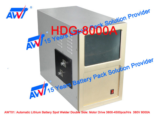 18650 32650 32700 Otomatis Baterai Lithium Spot Welder 8000A Transistor