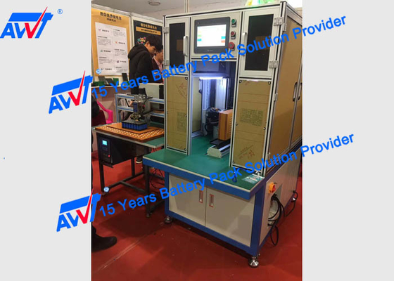 AWT Otomatis Baterai Lithium Spot Welder Sisi Ganda 18650 32650 HDL6030 Pneumatik 2800-3500pcs / Jam 380V 5000A